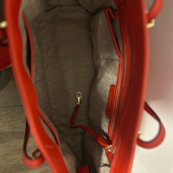 MK Gorgeous Orange and Brown Tote/Wallet - Picture 2 of 2